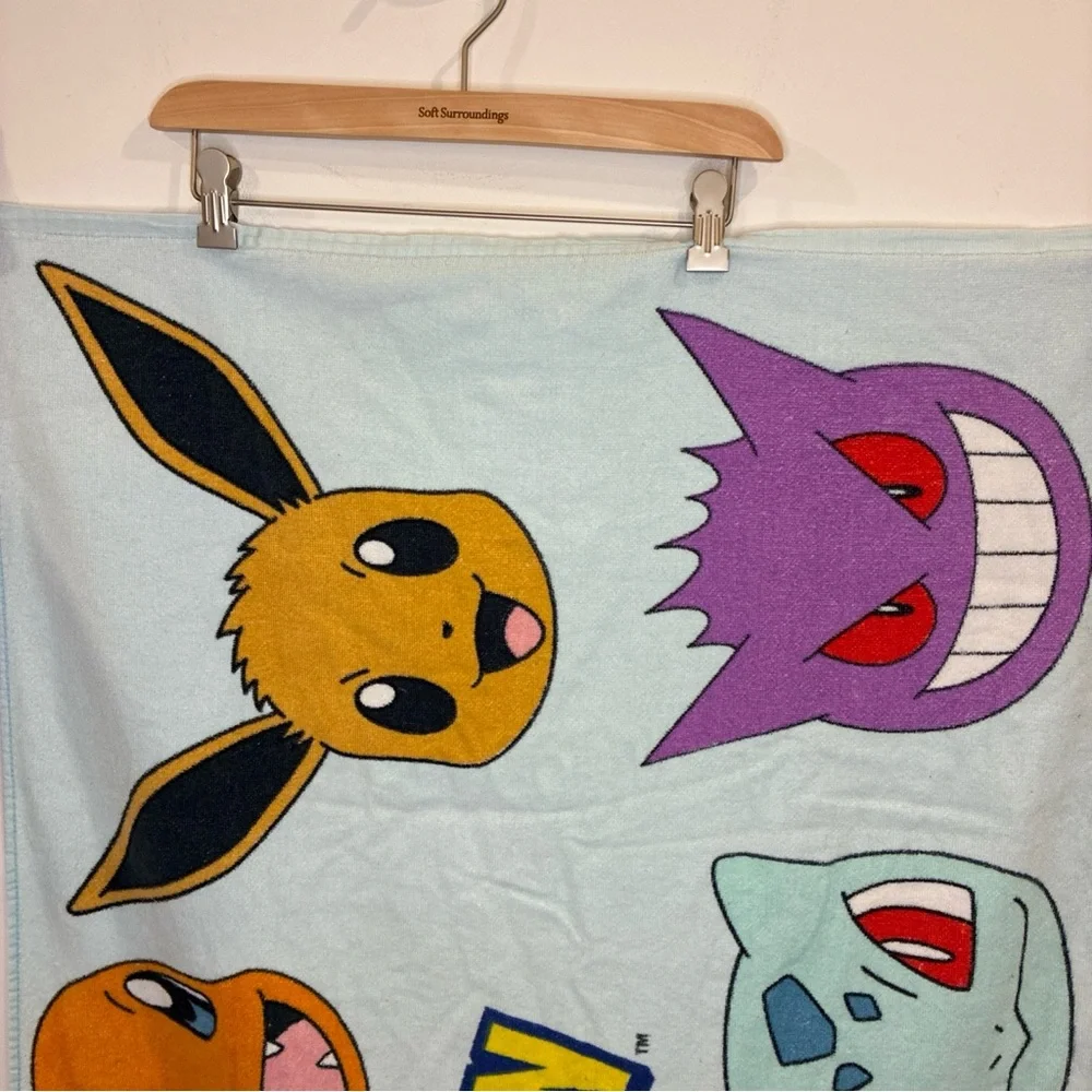 Official Pokemon Beach Towel Pikachu Eeevee Gengar Charmander 53